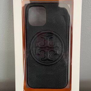 NIB Tory Burch Hard Shell/Leather Case for iPhone 12/ 12 PRO